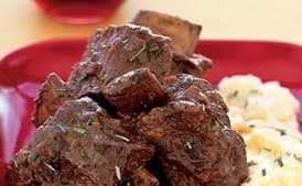 Braised Short Ribs with Chocolate and Rosemary