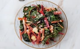 Braised Swiss Chard With Bacon and Hot Sauce