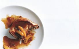 Brandied-Peach Pork Chops