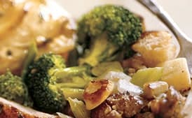 Broccoli and Rapini with Lemon and Shallots