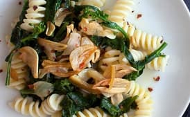 Broccoli Rabe Pasta with Golden Garlic