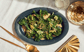 Broccolini With Sesame Sauce and Lemon