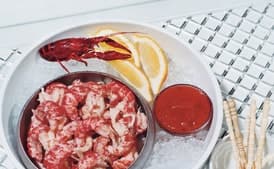 Broiled Crawfish with Horseradish Cocktail Sauce