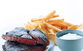 Broiled Steak with Horseradish Cream