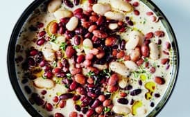 Brothy Heirloom Beans With Cream