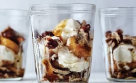 Brown Sugar Banana Parfaits With Maple-Glazed Pecans