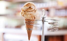Brown Sugar Ice Cream with a Ginger-Caramel Swirl