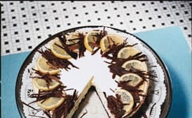 Brownie-Bottom Lemon Cheesecake