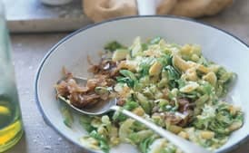 Brussels Sprout Hash with Caramelized Shallots
