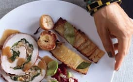 Brussels Sprouts with Walnut Vinaigrette