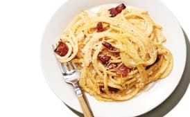 Bucatini with Lemony Carbonara