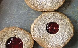 Buckwheat Linzer Cookies
