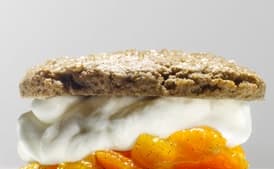 Buckwheat Shortcakes with Earl-Grey Apricot Compote and Whipped Cream