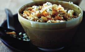 Bulgur, Apricot, and Pine Nut Dressing
