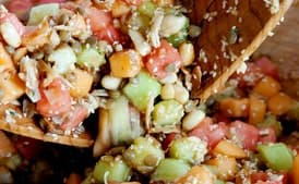 Burmese Gin Thoke Melon Salad