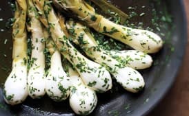 Butter-Braised Spring Onions with Lots of Chives