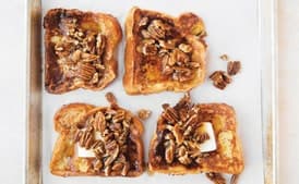 Buttered-Pecan French Toast with Bourbon Maple Syrup
