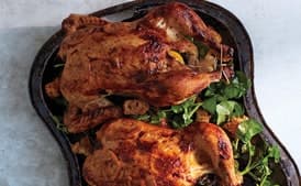 Buttermilk-Brined Chicken with Cress and Bread Salad