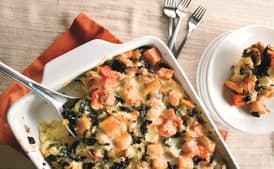 Butternut Squash and Cheddar Bread Pudding