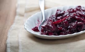Cabernet-Cranberry Sauce with Figs