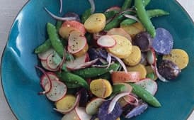 Caesar Potato Salad with Sugar Snap Peas