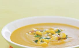 Calabaza, Corn, and Coconut Soup