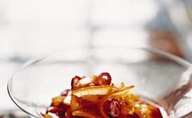 Candied-Orange and Cranberry Compote