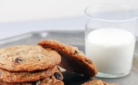 Candied Rose Petal and Chocolate Cookies