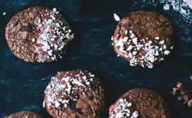 Candy Cane-Chocolate Cookies