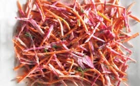 Candy-Stripe Beet and Carrot Slaw