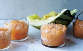 Cantaloupe and Black Pepper Granita