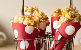 Caramel Corn with Smoked Almonds and Fleur de Sel