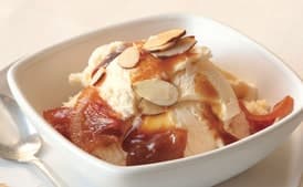 Caramelized Blood Orange and Almond Sundaes