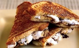 Caramelized Chocolate, Banana, and Marshmallow Sandwiches