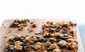 Caramelized-Onion Pizza with Mushrooms