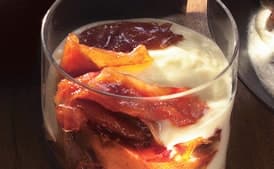 Caramelized Winter Fruit Custards