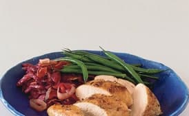 Caraway Chicken Breasts with Sweet-and-Sour Red Cabbage