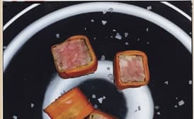 Carrot-Beef Sushi with Caper-Basil Mustard