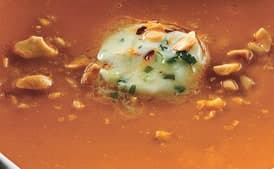 Carrot-Ginger Soup with Chile Butter and Roasted Peanuts