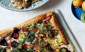Carrot Tart with Ricotta and Herbs