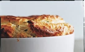 Cauliflower Soufflé with Brown Butter