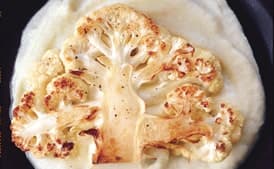 Cauliflower Steaks with Cauliflower Purée