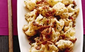 Cauliflower with Serrano Ham and Tomato