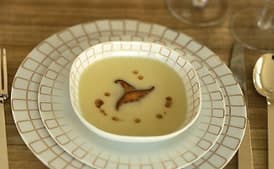 Celery-Root Bisque with Shiitakes