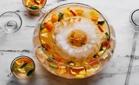 Champagne Punch with Brandy and Citrus
