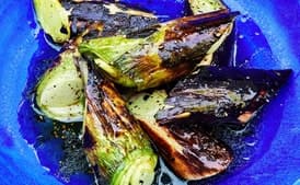 Charred Leeks With Honey and Vinegar