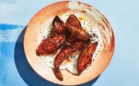Charred Sweet Potatoes with Toum
