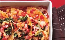 Cheesy Shrimp Enchilada Bake