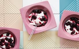 Cherry Compote with Honey Yogurt