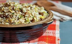 Chestnut, Wild Rice, and Pistachio Dressing